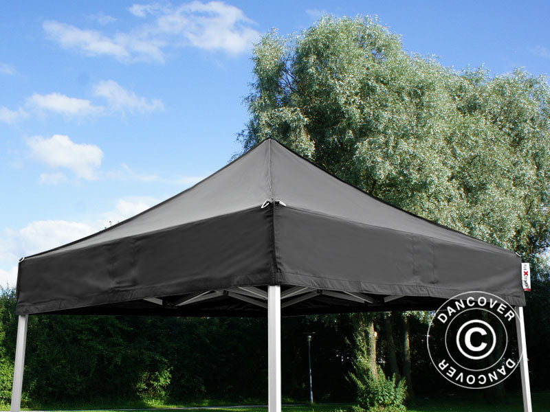Tente pliante FleXtents PRO 2x2m Noir, avec 4 cotés