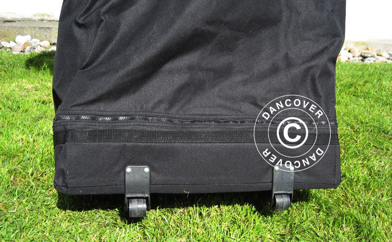 Tente pliante FleXtents PRO 2x2m Noir, avec 4 cotés