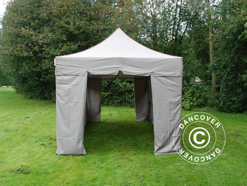 Gazebo pieghevole FleXtents PRO 3x6m Latte, incl. 6 fianchi