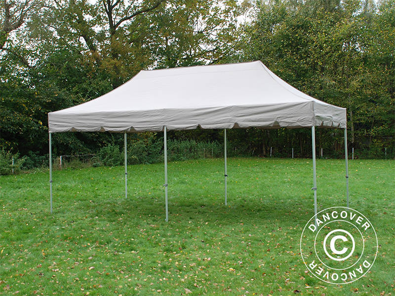 Gazebo pieghevole FleXtents PRO 3x6m Latte, incl. 6 fianchi