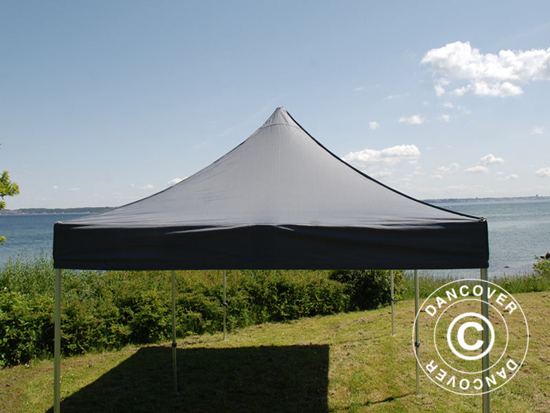 Faltzelt FleXtents PRO 3x6m Grau, mit 6 Seitenwänden