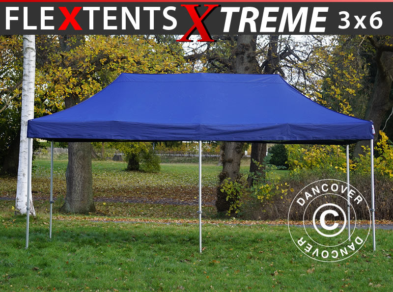 Gazebo pieghevole FleXtents Xtreme 50 3x6m Blu scuro