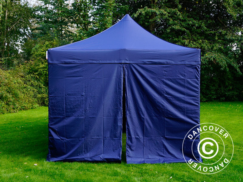 Tente pliante FleXtents Xtreme 50 3x6m Bleu foncé, avec 6 cotés