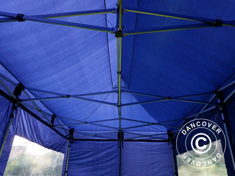 Tente pliante FleXtents Xtreme 50 3x6m Bleu foncé, avec 6 cotés