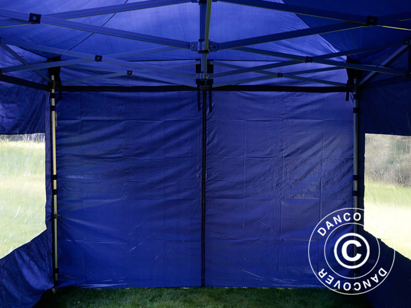 Tente pliante FleXtents Xtreme 50 3x6m Bleu foncé, avec 6 cotés