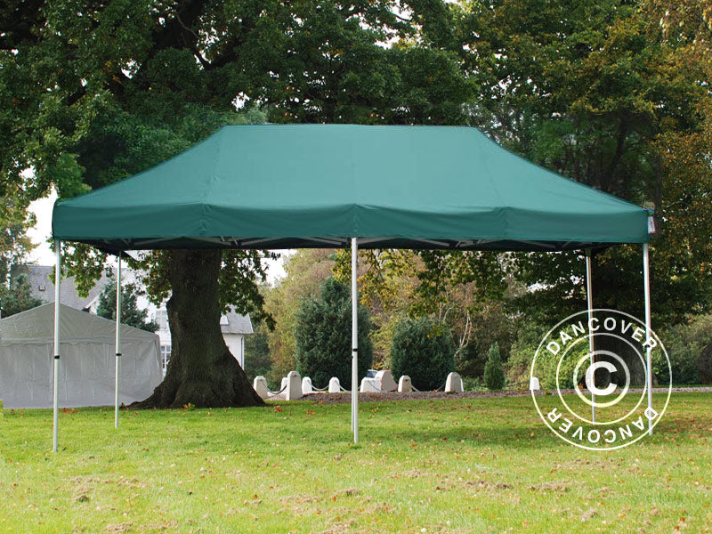 Tente pliante FleXtents Xtreme 50 3x6m Vert, avec 6 cotés
