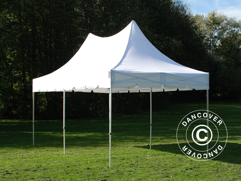 Tente pliable FleXtents PRO Peak Pagoda 3x6m Blanc