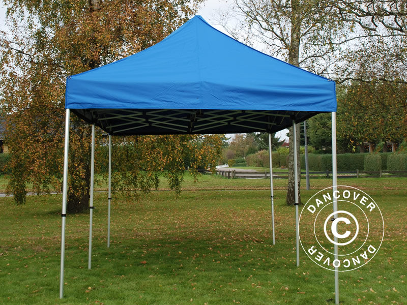 Gazebo pieghevole FleXtents PRO 3x6m Blu, incl. 6 fianchi