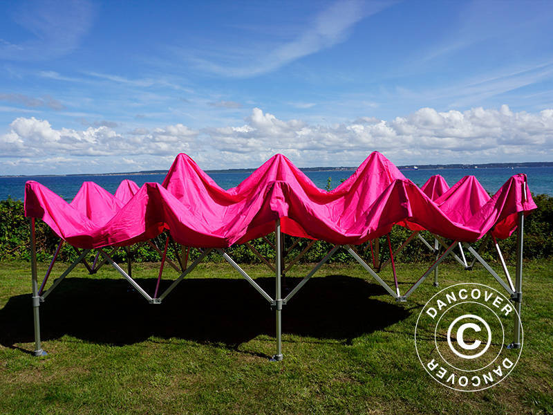 Gazebo pieghevole FleXtents PRO 3x6m Rosa