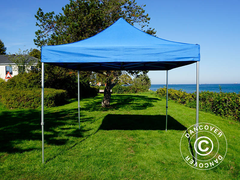 Tente pliante FleXtents Xtreme 60 3x3m Bleu, avec 4 cotés