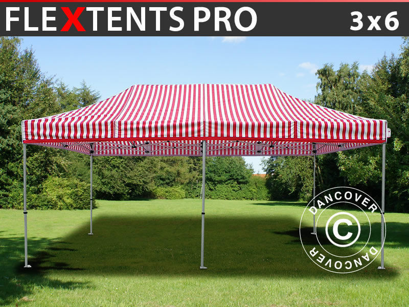 Tente pliante FleXtents PRO 3x6m Rayé