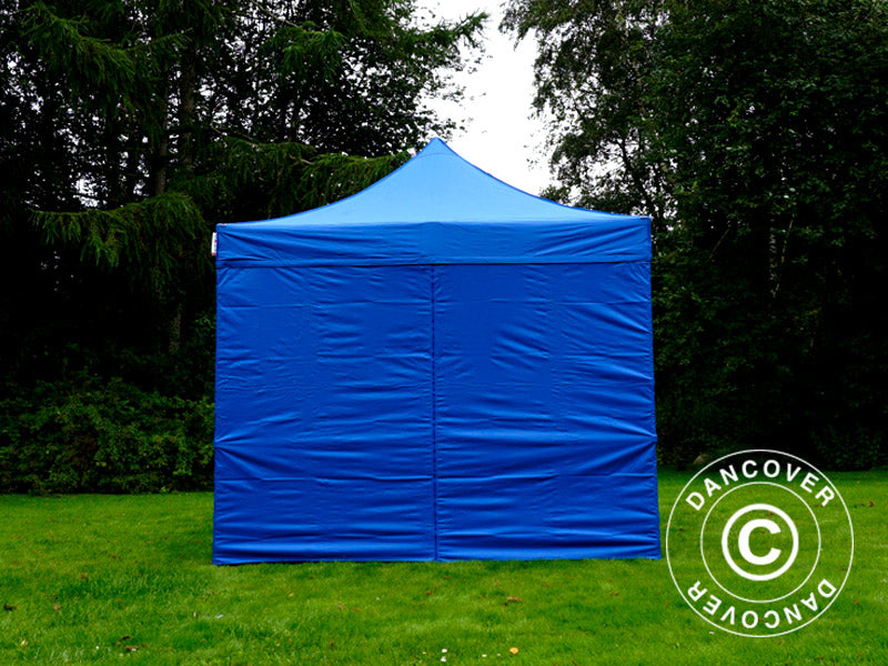 Tente pliante FleXtents PRO 3x4,5m Bleu, avec 4 cotés
