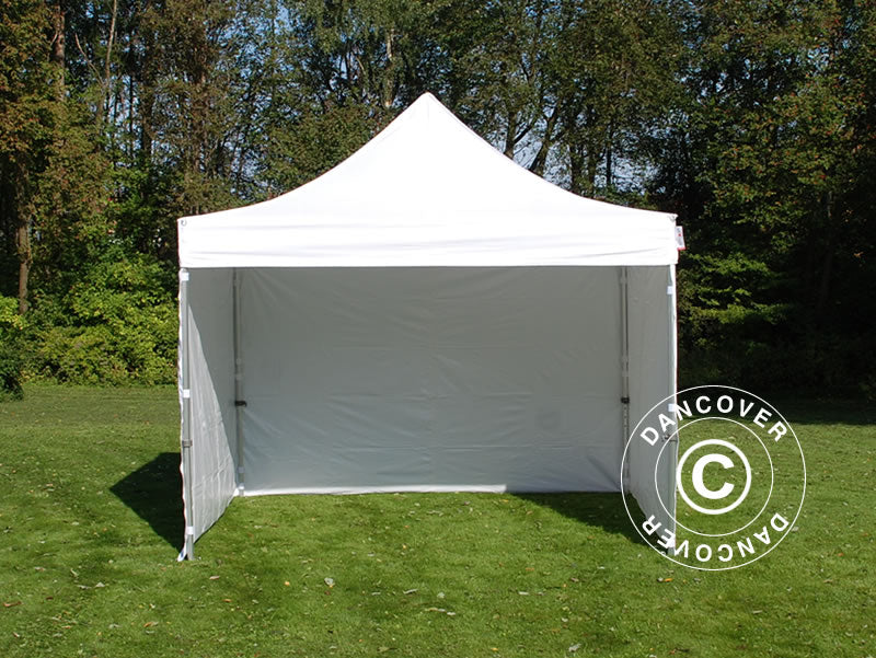 Tente pliante FleXtents PRO 4x4m Blanc, avec 4 cotés