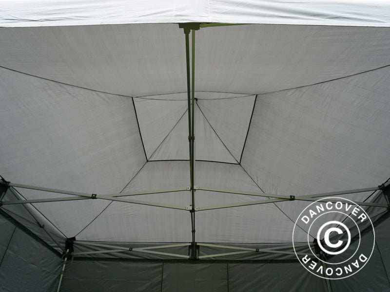 Tente pliante FleXtents Xtreme 50 4x4m Gris, avec 4 cotés