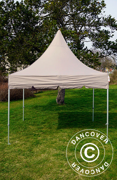 Tente pliante FleXtents PRO Peak Pagoda 3x3m Latte