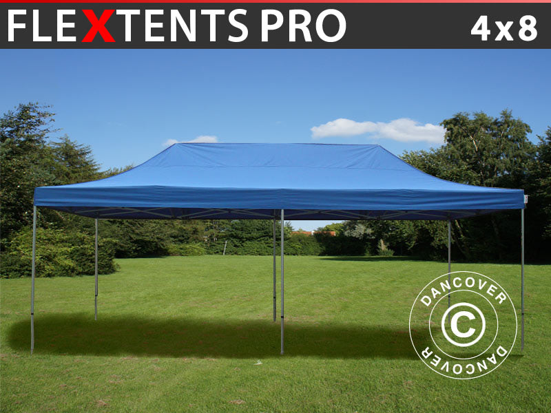 Tente pliante FleXtents PRO 4x8m Bleu