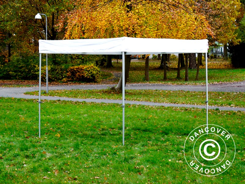 Gazebo rapido FleXtents® PRO Exhibition con pareti laterali, 3x3m, Bianco, Ritardante di Fiamma