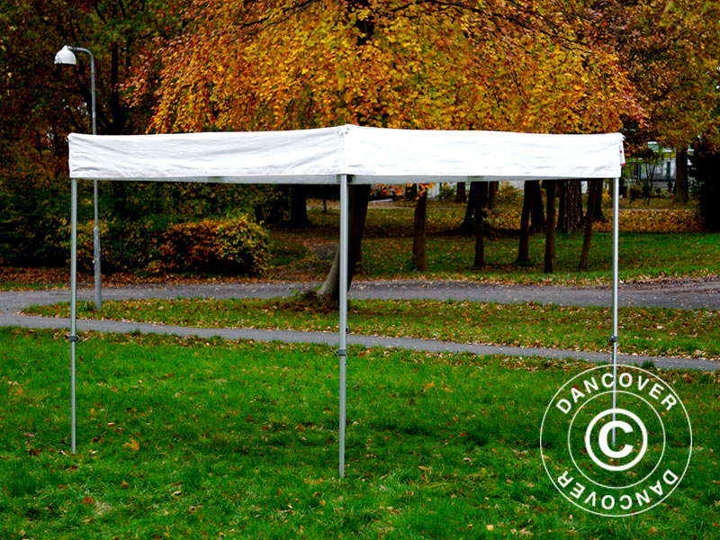Gazebo rapido FleXtents® PRO Exhibition con pareti laterali, 3x3m, Bianco, Ritardante di Fiamma