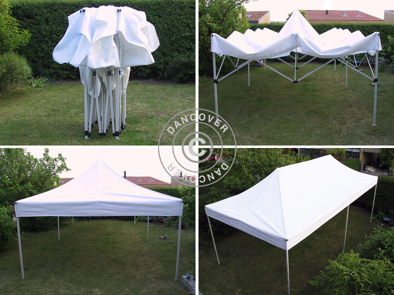 Tente pliante FleXtents Xtreme 60 3x6m Bleu, avec 6 cotés