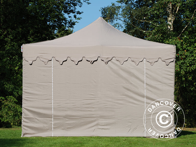 Gazebo pieghevole FleXtents PRO "Morocco" 4x6m Latte, incl. 8 fianchi