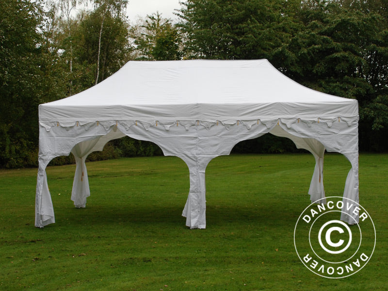 Tente Pliante FleXtents PRO "Raj" 3x6m Blanc/Doré