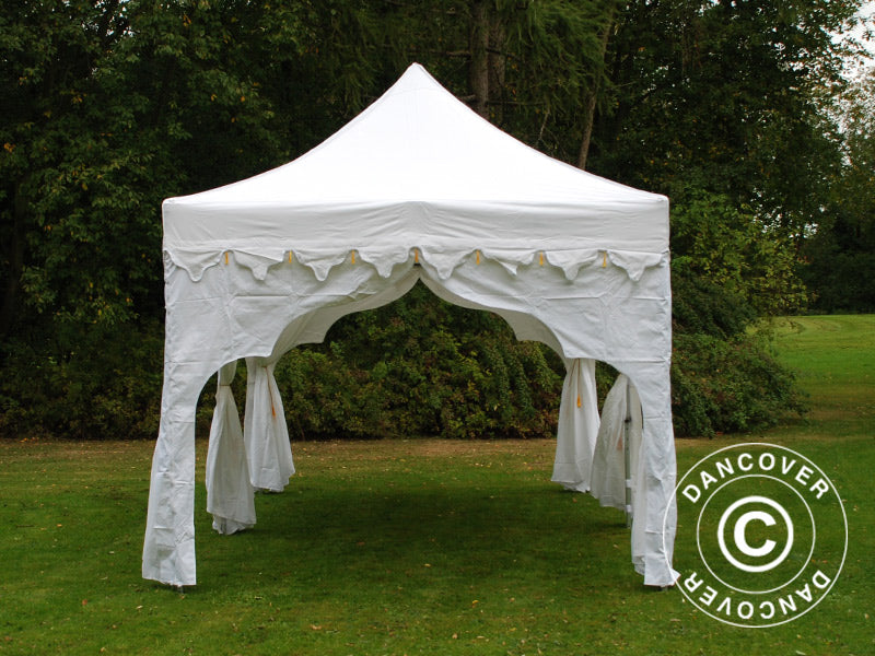 Tente Pliante FleXtents PRO "Raj" 3x6m Blanc/Doré