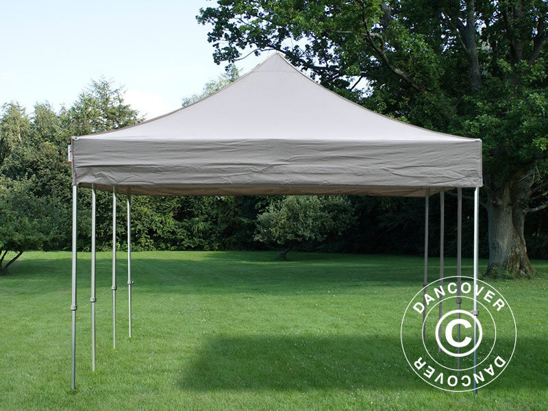 Gazebo pieghevole FleXtents PRO 4x6m Latte, inclusi 8 fianchi
