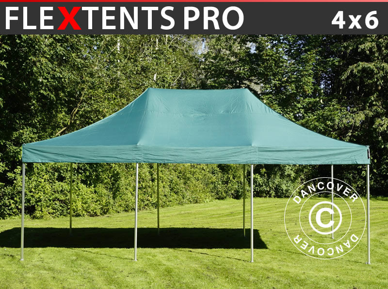 Faltzelt FleXtents PRO 4x6m Grün