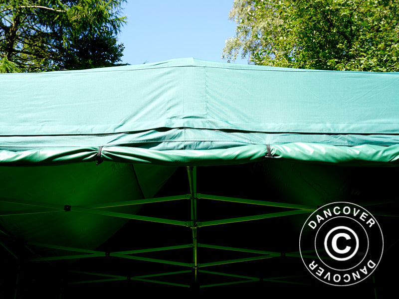 Tente pliante FleXtents PRO 4x6m Vert, avec 8 cotés