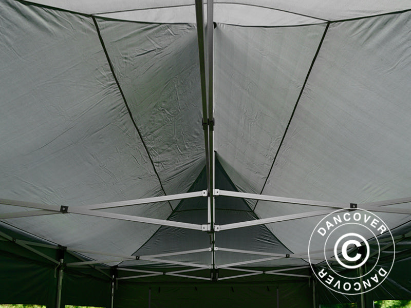 Gazebo pieghevole FleXtents Xtreme 50 4x6m Grigio, inclusi 8 fianchi