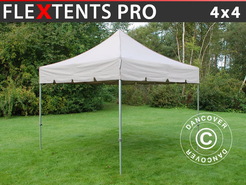 Faltzelt FleXtents PRO "Peaked" 4x4m Latte