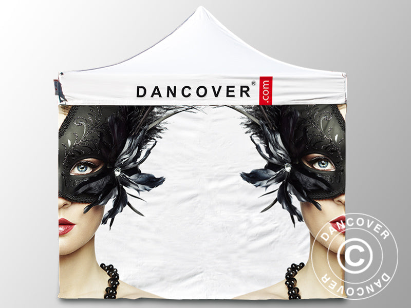 Faltzelt FleXtents Xtreme 50 mit vollflächigem Digitaldruck, 4x4m, mit 4 Seitenwänden