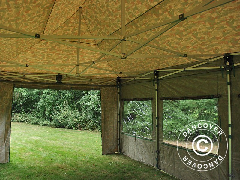 Faltzelt FleXtents Xtreme 50 4x6m Camouflage, mit 8 Seitenwänden