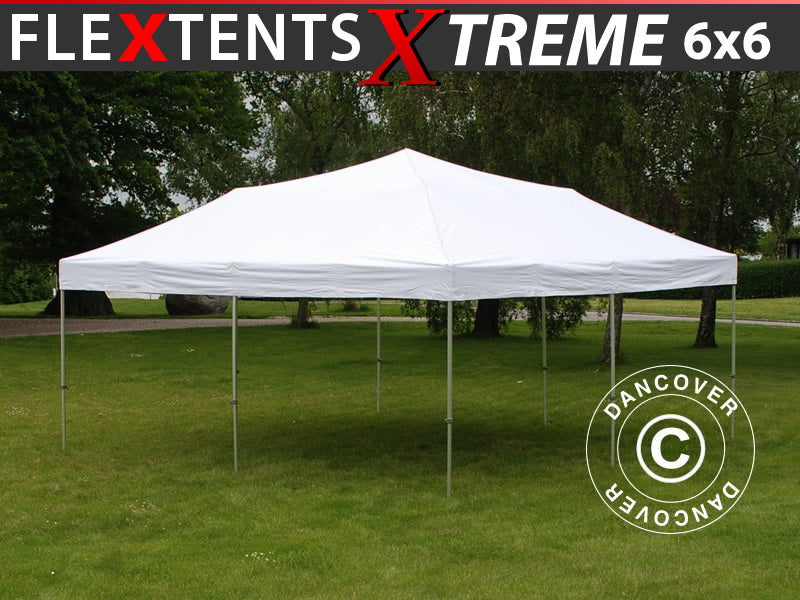 Gazebo pieghevole FleXtents Xtreme 50 6x6m Bianco