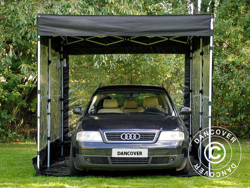 Garage pliant FleX Carcover, 3x6m, Noir