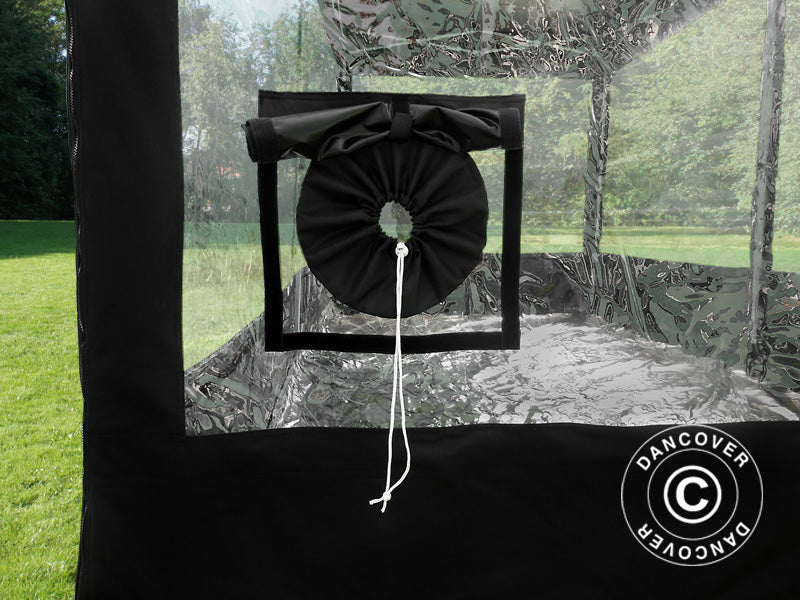 Garage pliant FleX Carcover, 3x6m, Noir