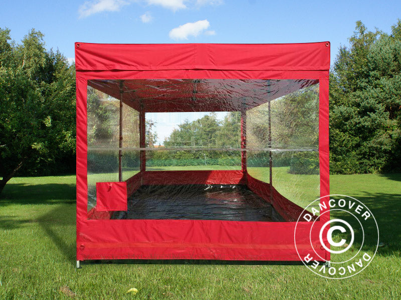 Garage pieghevole FleX Carcover, 3x6m, Rosso