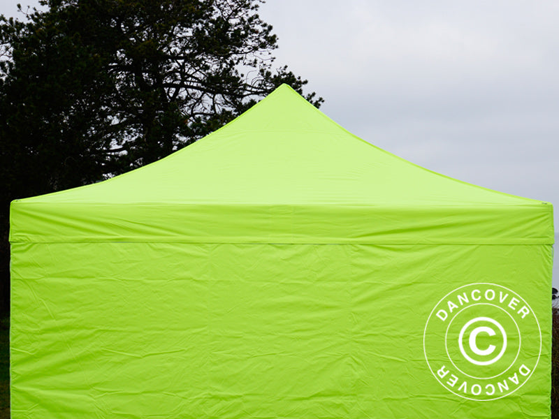 Faltzelt FleXtents Xtreme 50 4x4m Neongelb/grün, mit 4 Seitenwänden