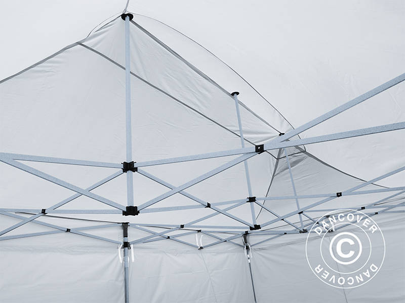 Tente pliante FleXtents® PRO, tente médicale et d’urgence, 3x6m, Blanc, 6 parois latérales incluses