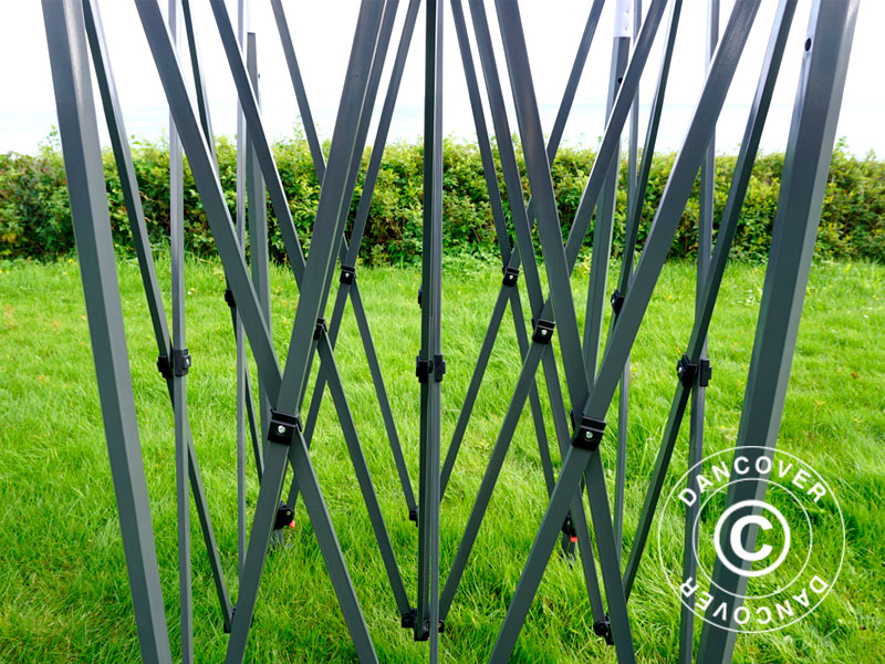 Structure en acier pour tente pliante FleXtents Steel 4x6m, 8 pieds, 40mm