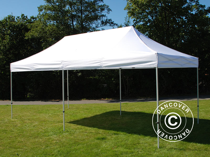 Gazebo pieghevole FleXtents Basic v.3, 3x6m Bianco