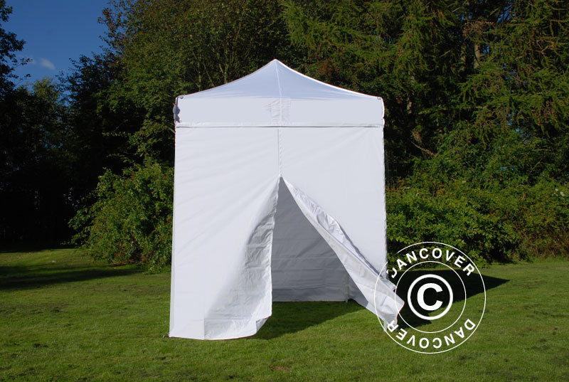 Tente pliante FleXtents Basic v.2, 2x2m Blanc, avec 4 cotés