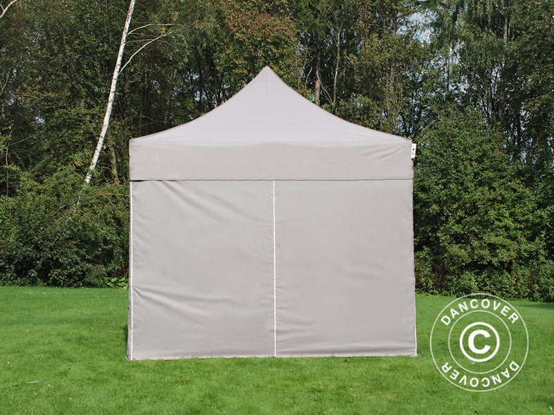 Faltzelt FleXtents PRO Steel 3x3m Latte, mit 4 Seitenwänden