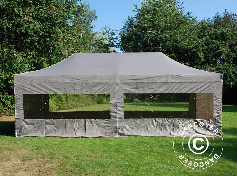Tente Pliante FleXtents PRO Steel 4x8m Latte, avec 6 cotés