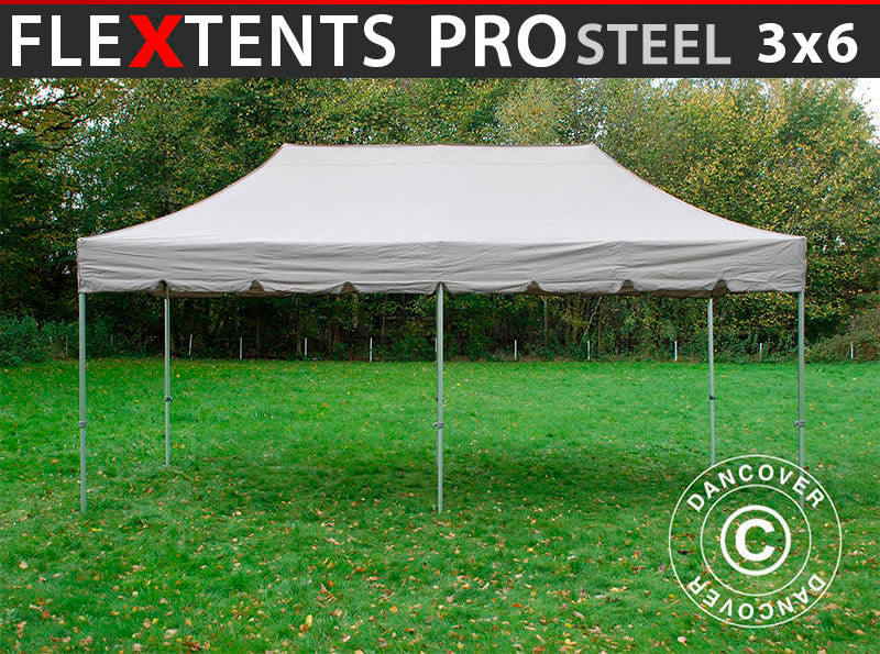 Faltzelt FleXtents PRO 3x6m Beige – Jetzt kaufen bei Dancover