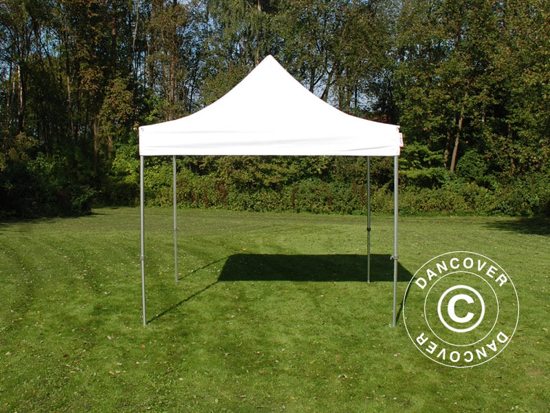 Gazebo pieghevole FleXtents PRO Steel 3x3m Bianco, inclusi 4 fianchi