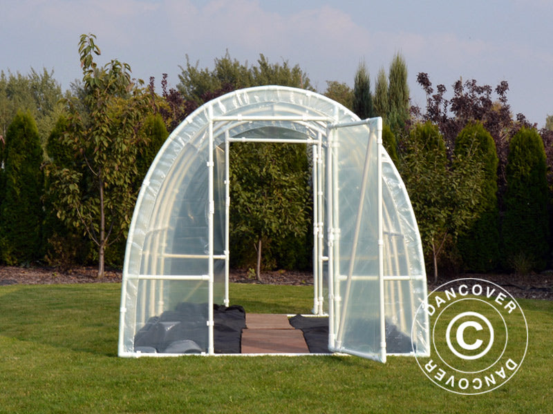 Serre Tunnel 130, 2,2x3x1,9m, 6,6m², Transparent