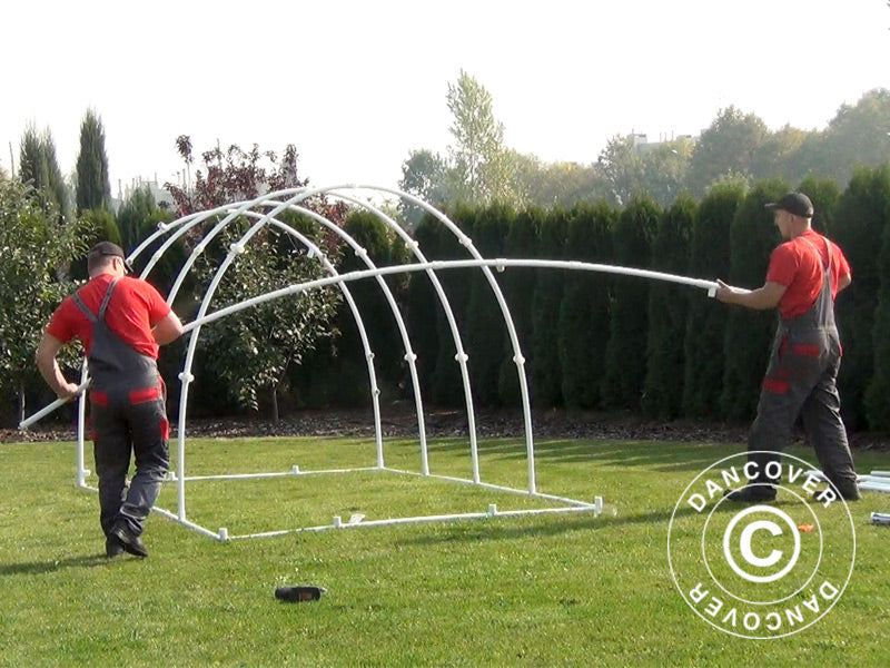 Serre Tunnel 130, 2,2x3x1,9m, 6,6m², Transparent