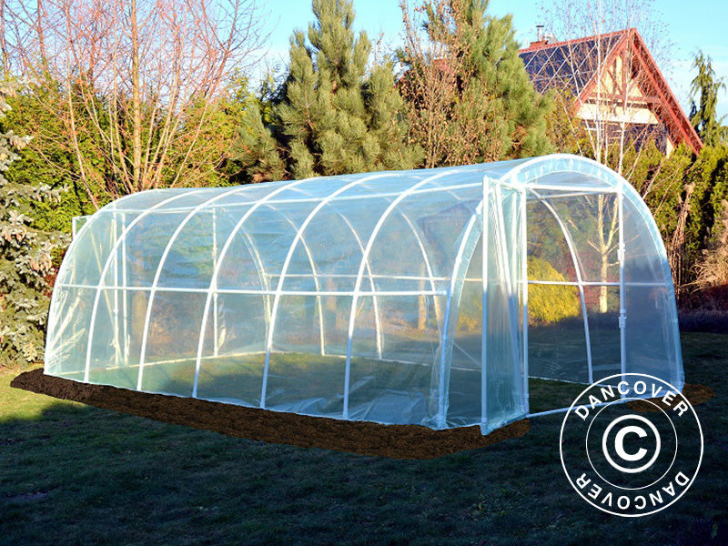 Serre Tunnel 130, 3x6x2,1m, 18m², Transparent