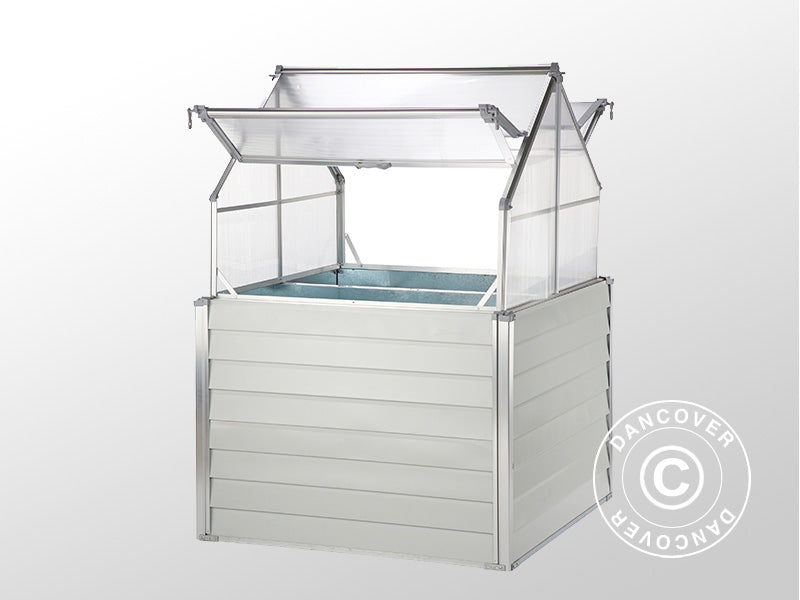 Mini serra 1,2x1,2x1,69m, 1,44m², Bianco